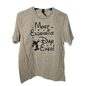 Novelty Funny Disney Most Expensive Day Ever T-Shirt Sz. M